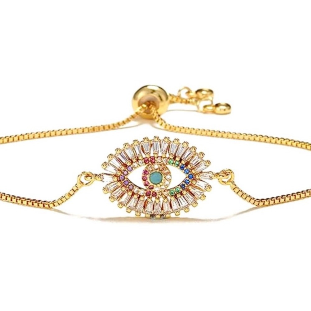 Dragon Eye Bracelet 14k gold plated New